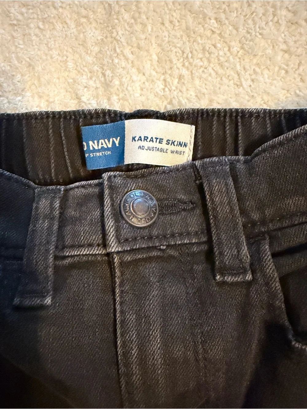 Old Navy Black Karate Skinny Jeans for Kids